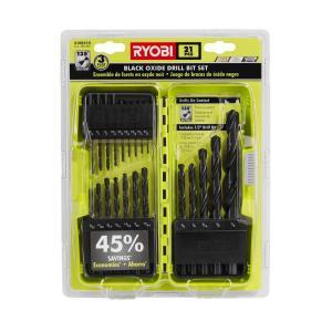 Black Oxide Drill Bit Set (21-Piece)