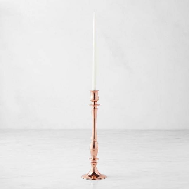 Heirloom Copper Tiny Taper Holders, Tall