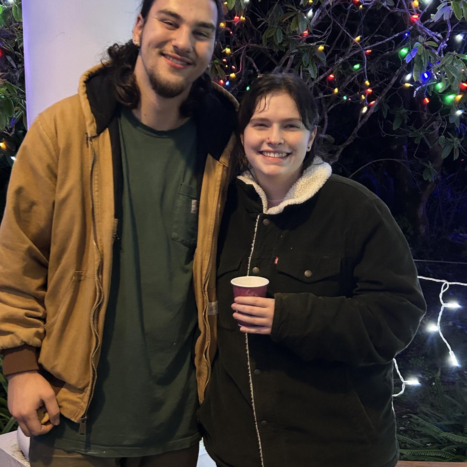 Spending time with family getting to see the Christmas lights.