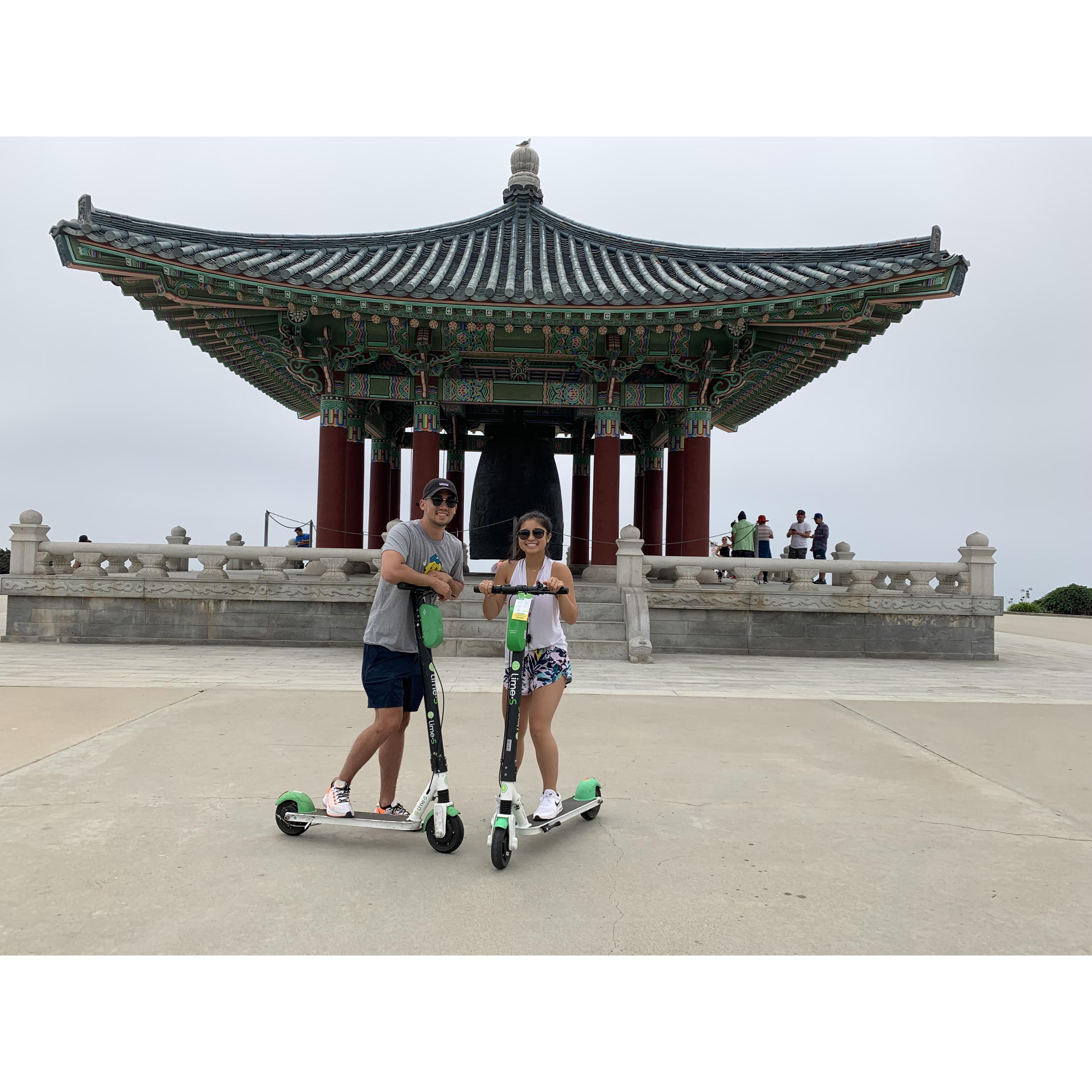 First time going to the Korean Bell together in Sept 2019...the second time, would be when we got engaged!