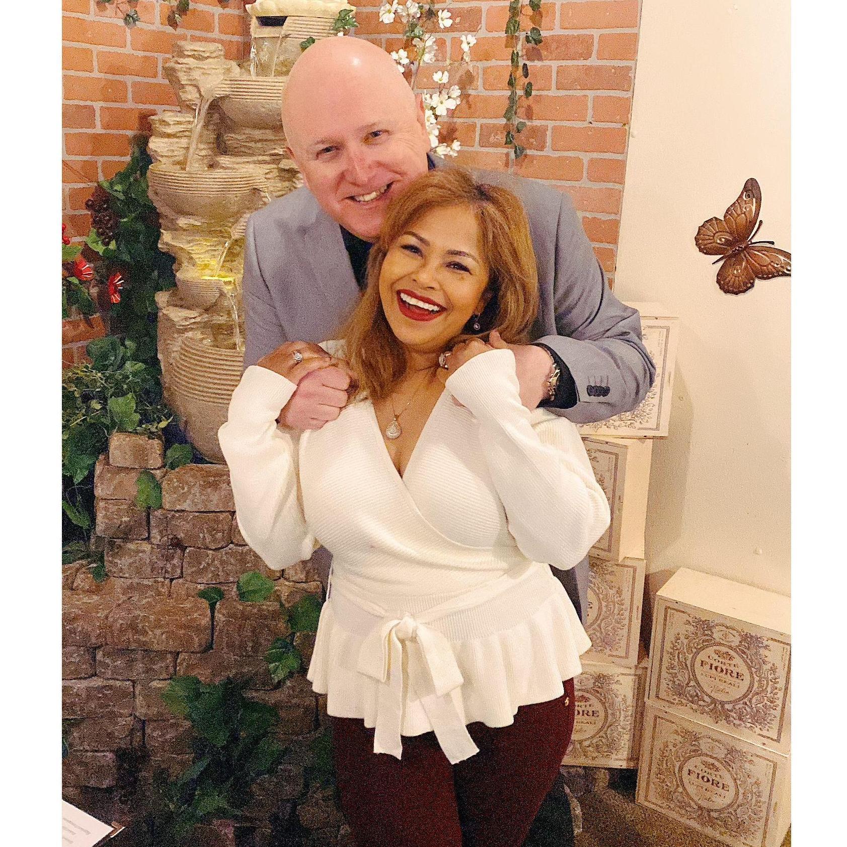 Dinner with our amazing friends from church.