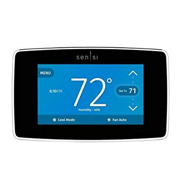 Emerson Sensi Touch Wi-Fi Smart Thermostat with Touchscreen Color Display, Works with Alexa, Energy Star Certified, C-wire Required, ST75