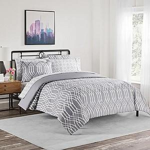 Simmons® Cadence Queen Comforter Set in Dark Grey
