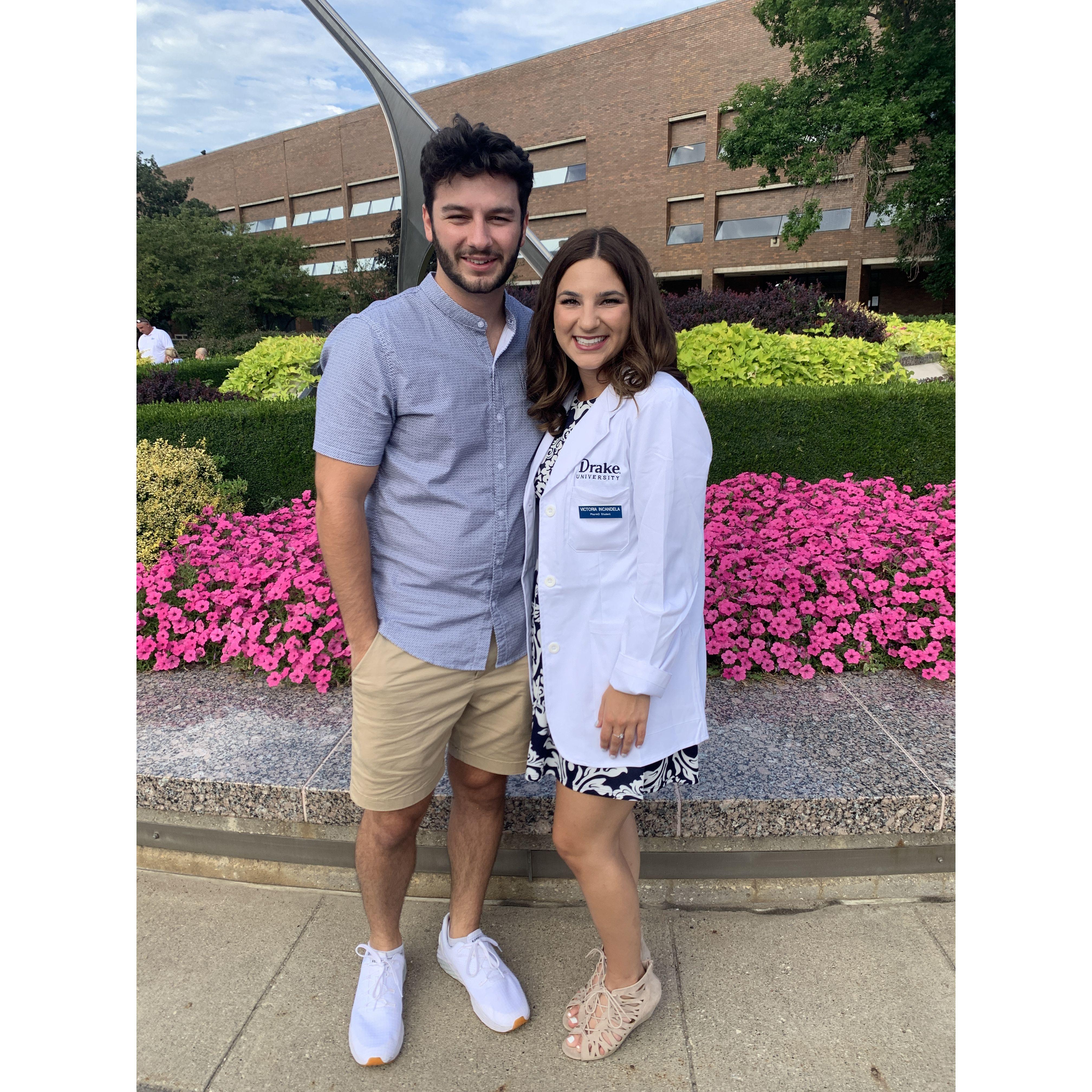 Victoria's White Coat Ceremony at Drake University