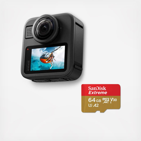 GoPro, MAX2 with 64GB MicroSD Memory Card | Zola