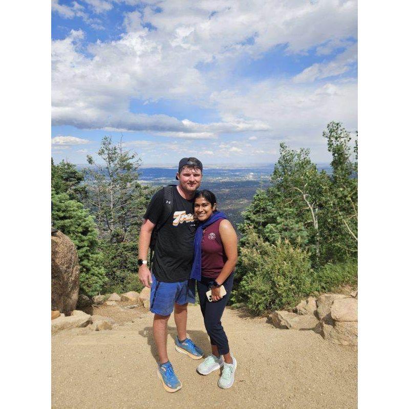 First time I did The Incline (super steep climb and I am afraid of heights!!!) in Colorado. Without Tye I wouldn't have been able to do this :)