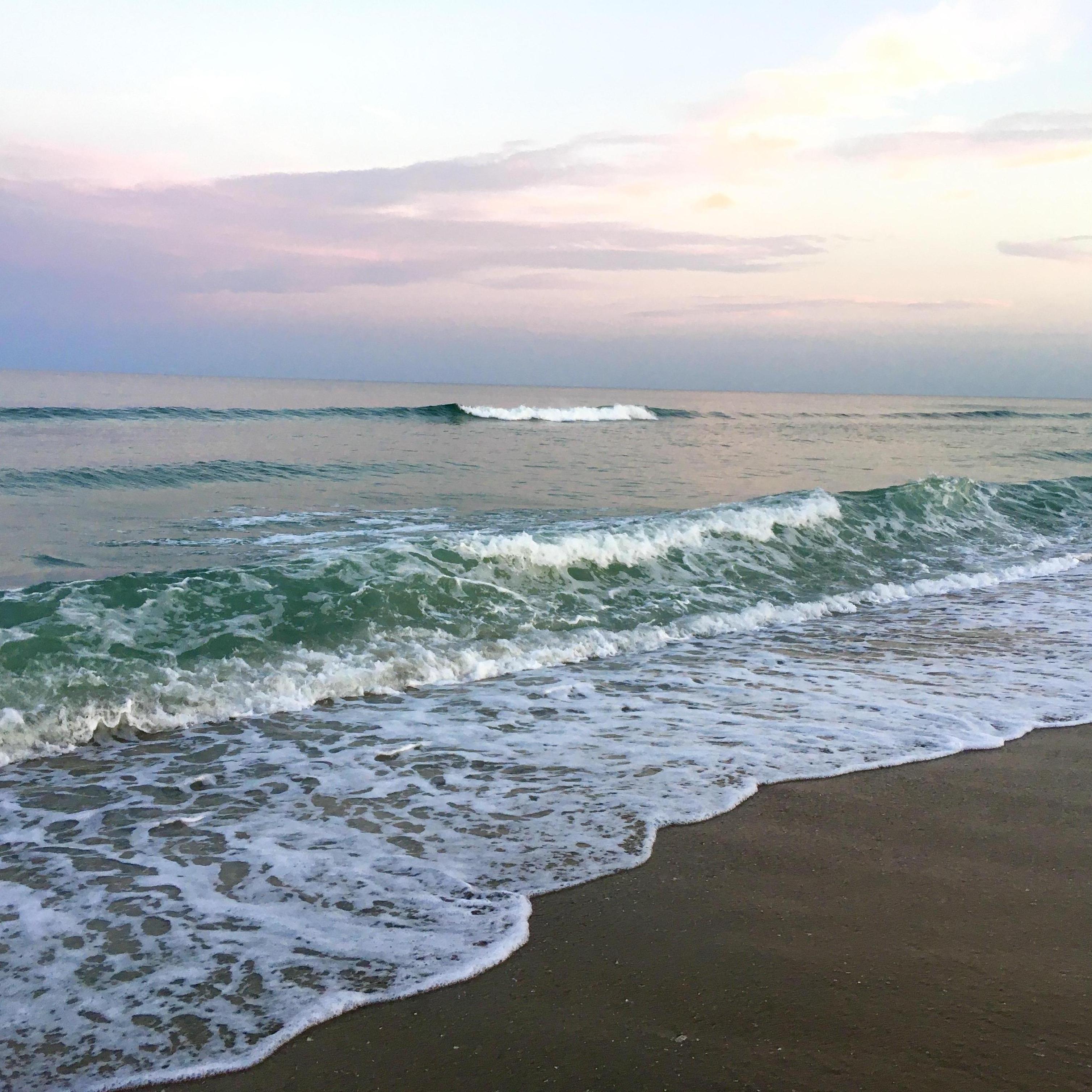 Date: August 26, 2020
Days Dating: #828
Location: Harvey Cedars, NJ
What started out as a lovely sunset stroll on the shore turned into frantically trying to find our way back in the pitch dark.