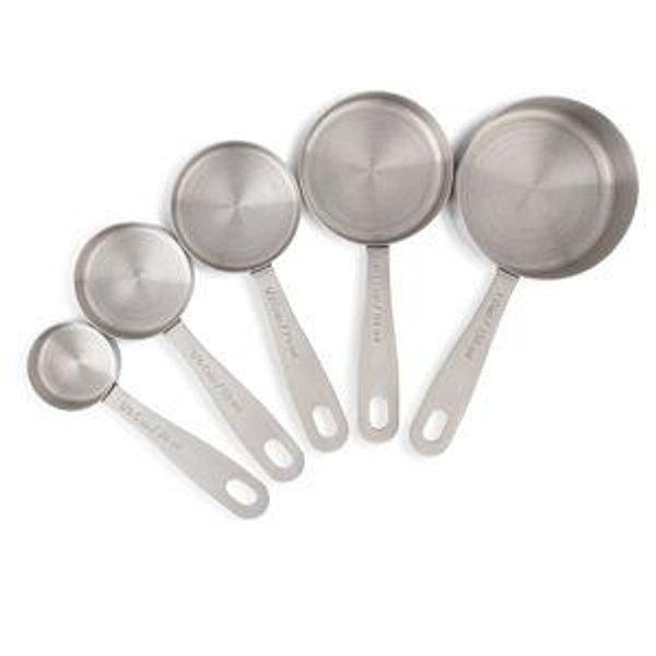 Stainless Steel Measuring Cups - 5 Piece Heavy Duty Measuring Cup Set with Storage Ring