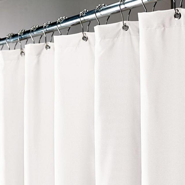 Sofia Waterproof Shower Curtain Liner, White