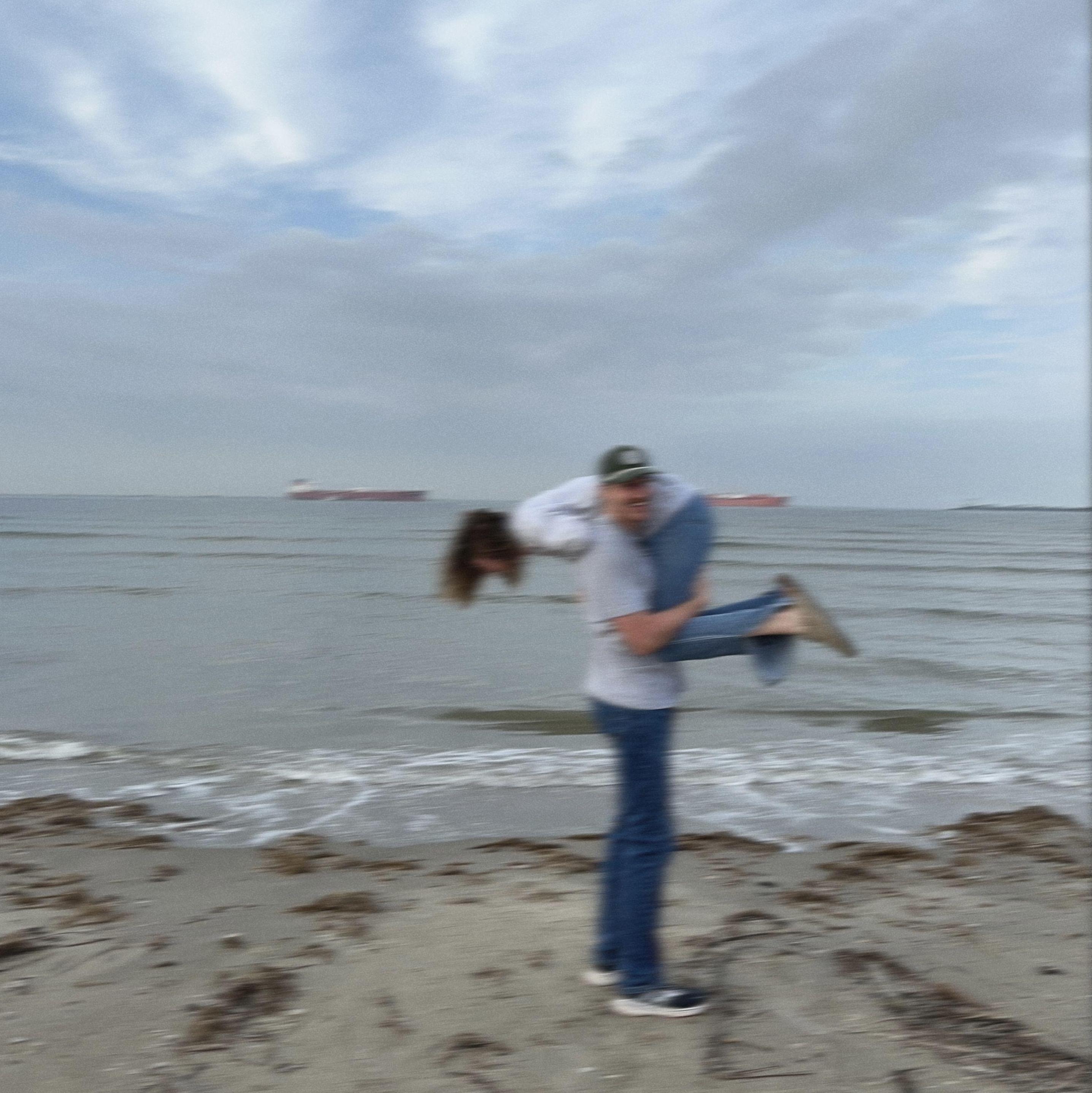 Goofing off at the beach in 2024!