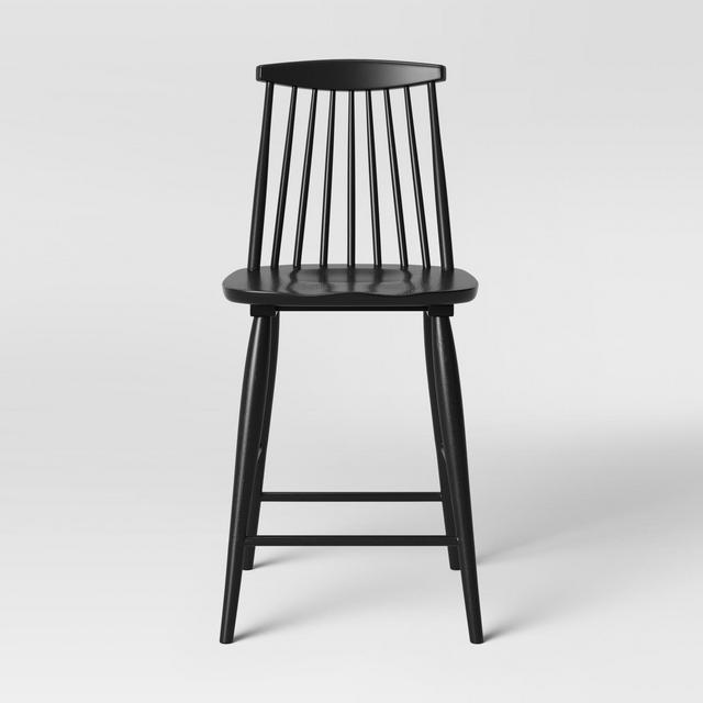 Harwich High Back Windsor Counter Stool Black - Threshold™