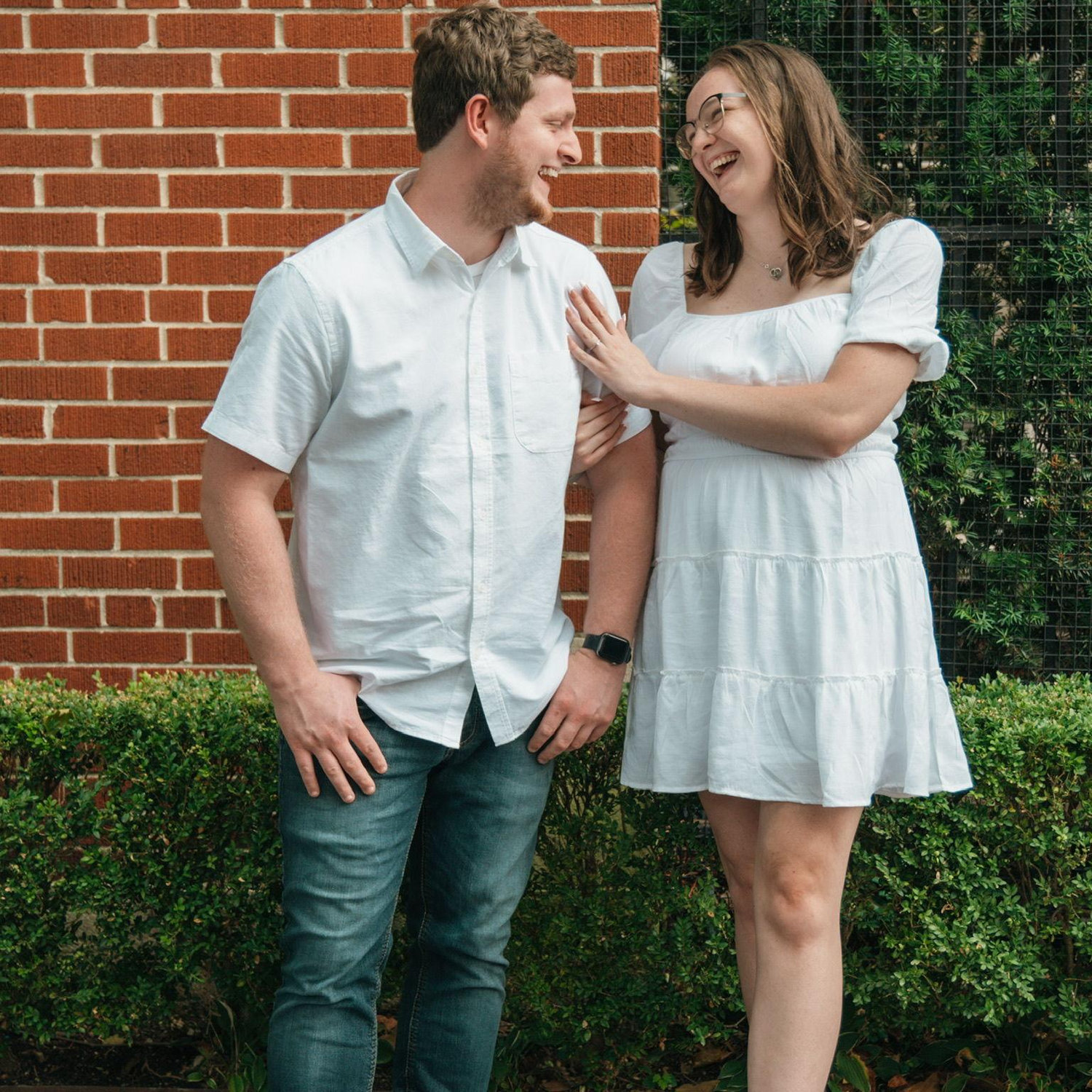 Right after this picture, we posed by sitting on the ground and ants crawled up us!