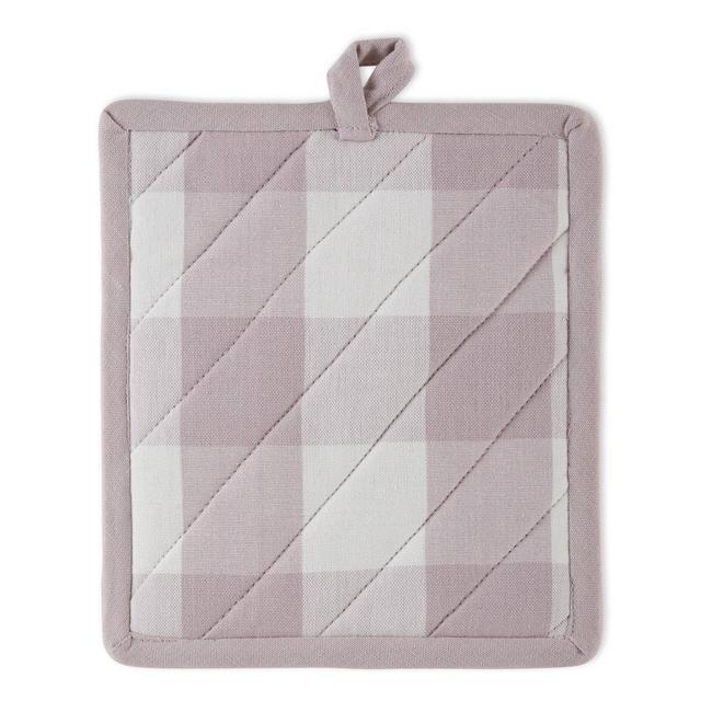 2pk Cotton Buffalo Check Potholder Set Purple - Design Imports