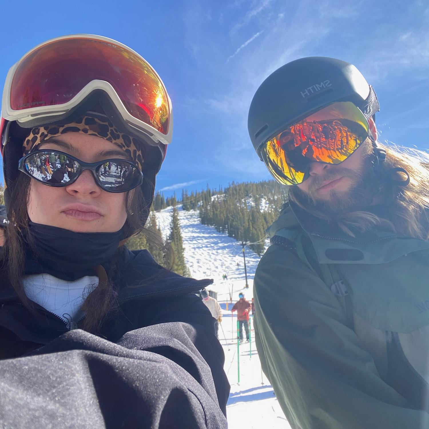 February 2026 - Hitting the slopes as much as possible, even in poor snow and physical conditions - our first time snowboarding together, Luke had a broken rib and Annemarie had a broken foot
