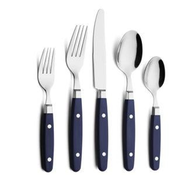 Navy Silverware Set 20 Piece