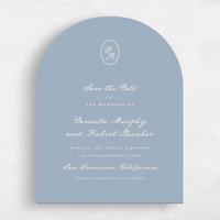 Blue Wedding Save the Date - Dolores Portrait
