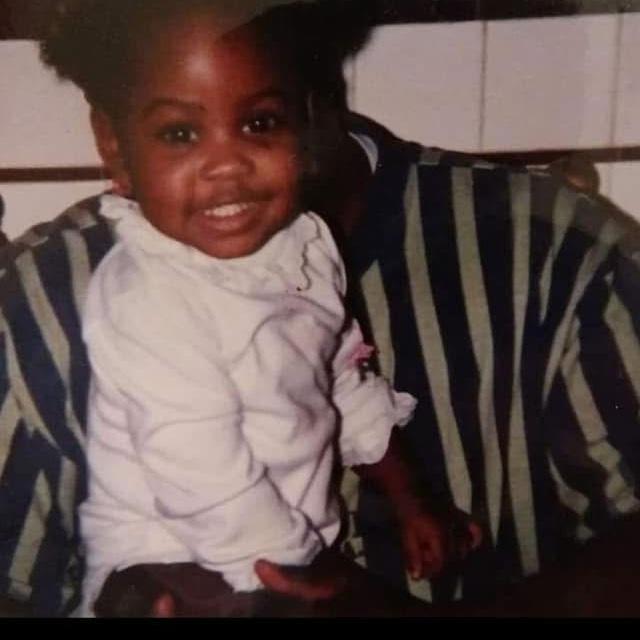 A picture of Shatavia and her father, Sam