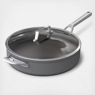 Foodi NeverStick Premium Hard-Anodized 5-Quart Saute Pan with Glass Lid