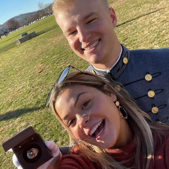 Thomas received his VMI class ring!