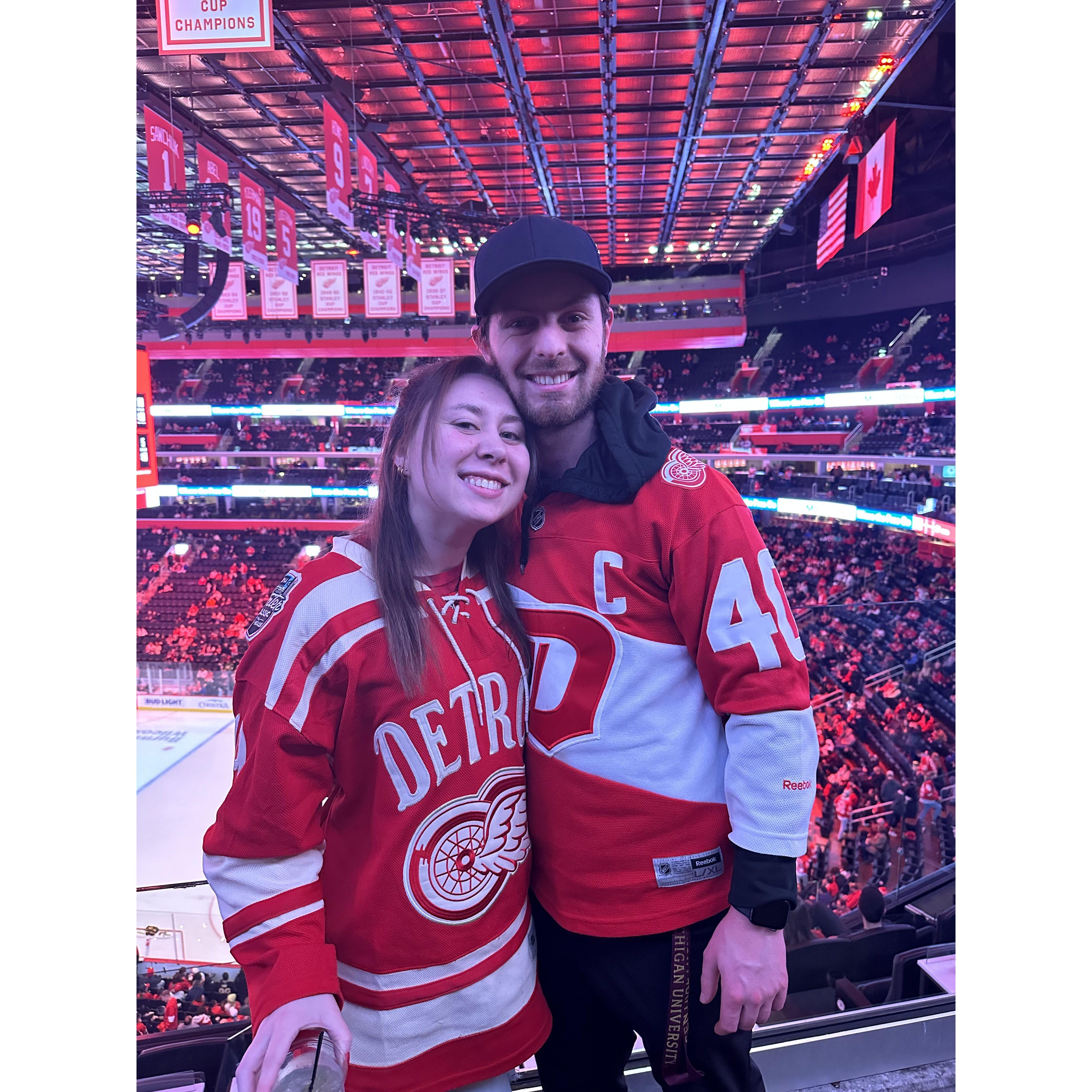 Our first Wings game together!
