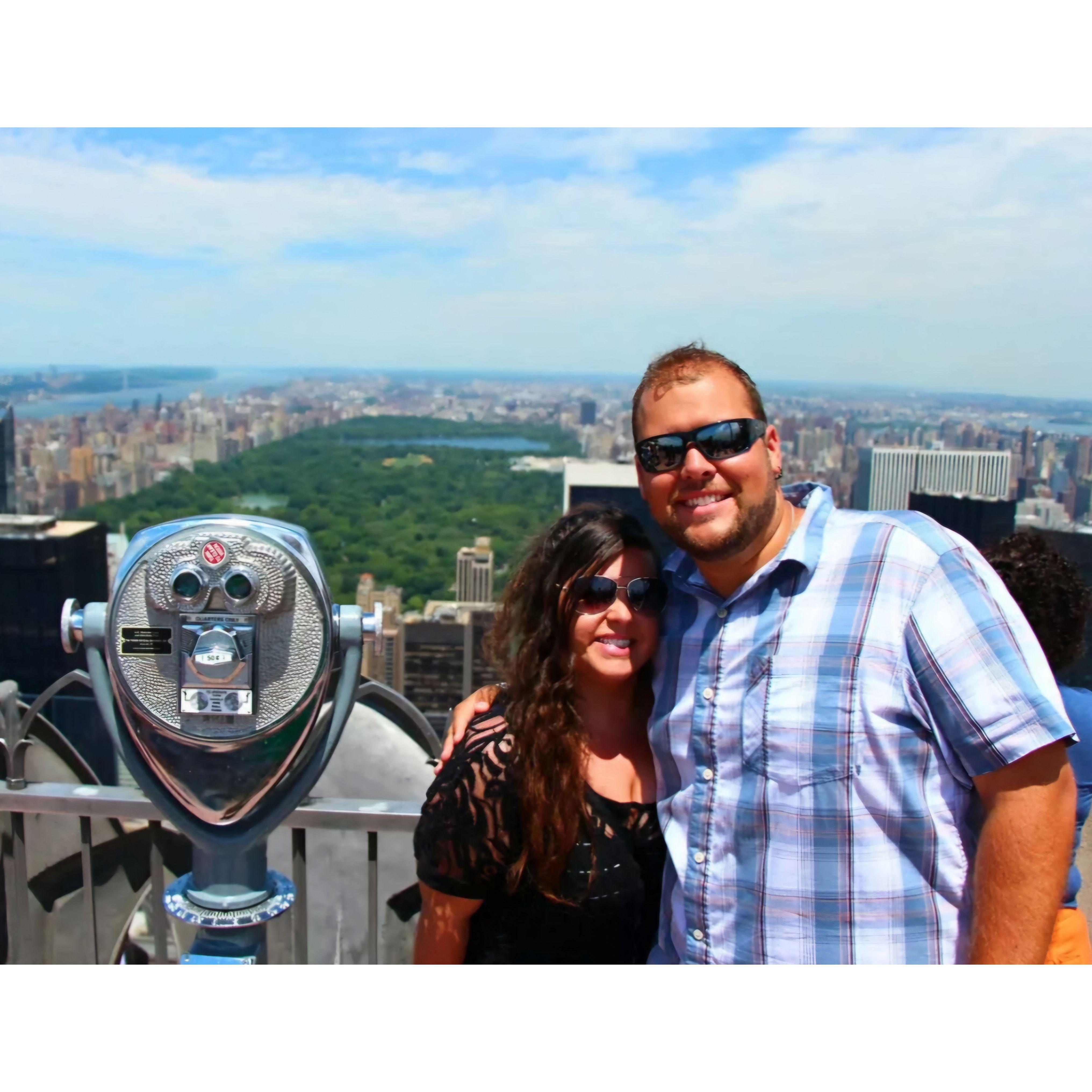 New York - July 2014 Top of the Rock overlooking Central Park.