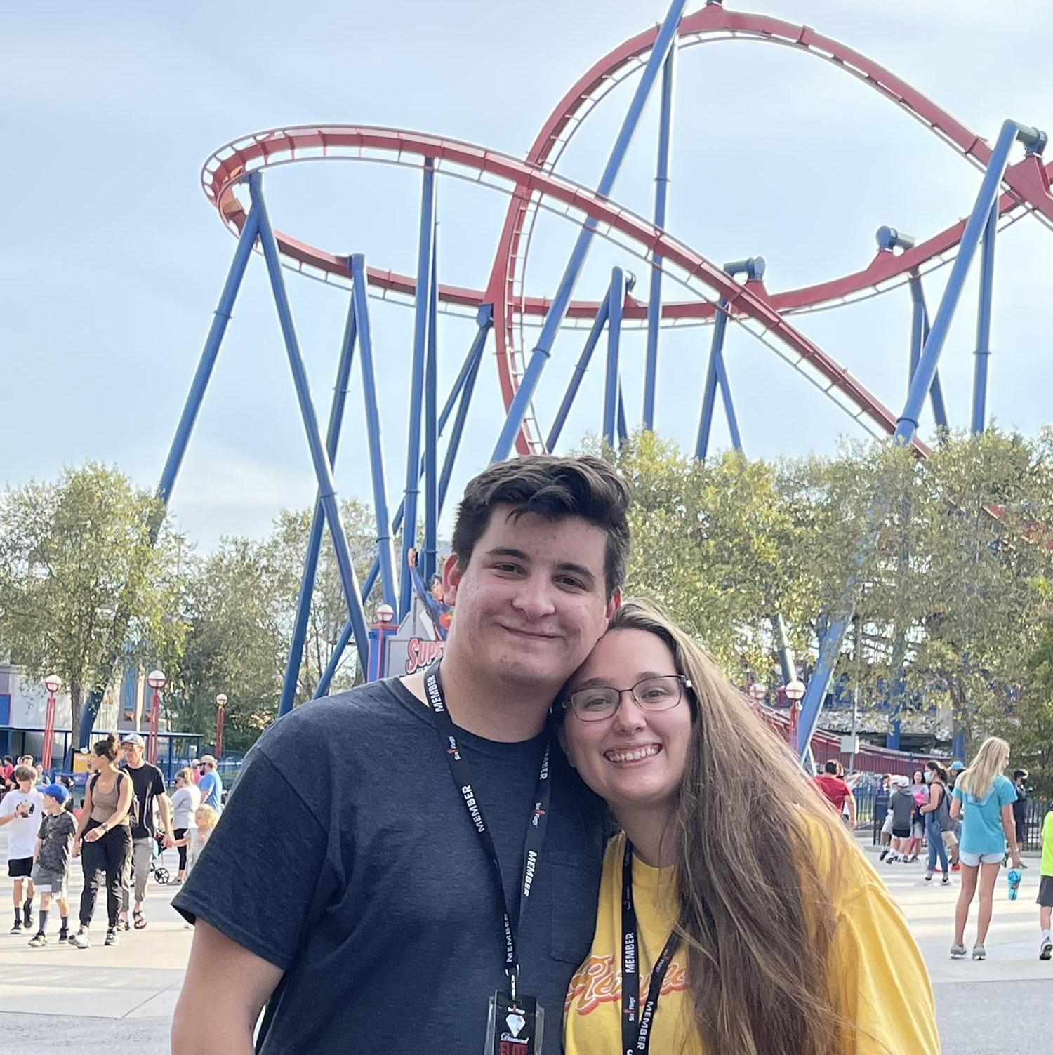 First time at six flags and we were hooked