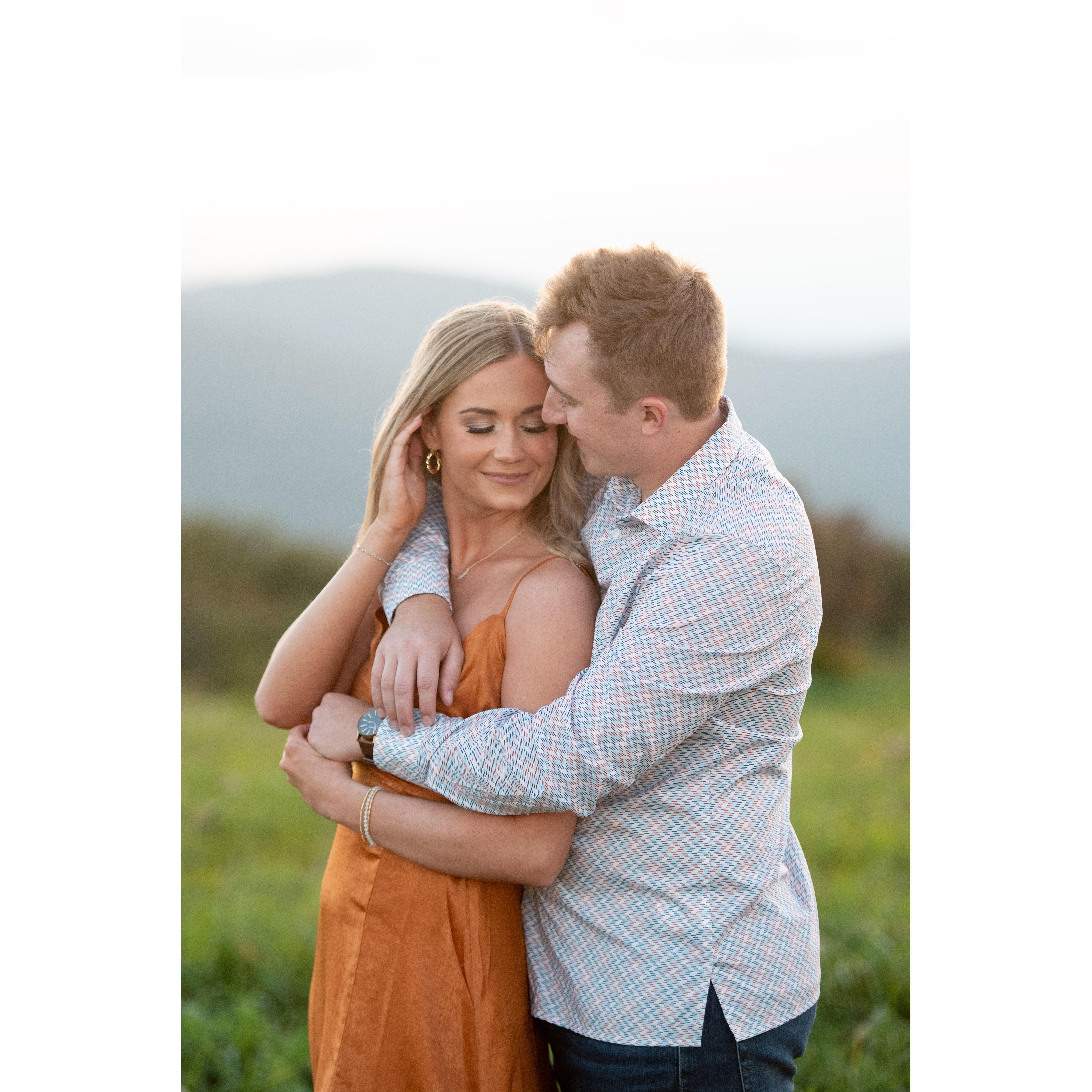 Engagement photoshoot in the Smoky Mountains