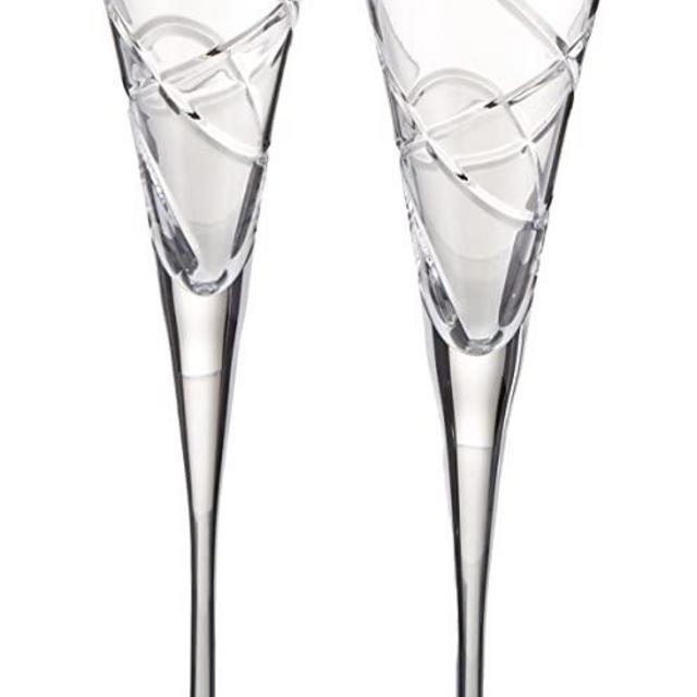 Lenox 835161 Adorn Crystal 2-Piece Toasting Flute Set, Clear