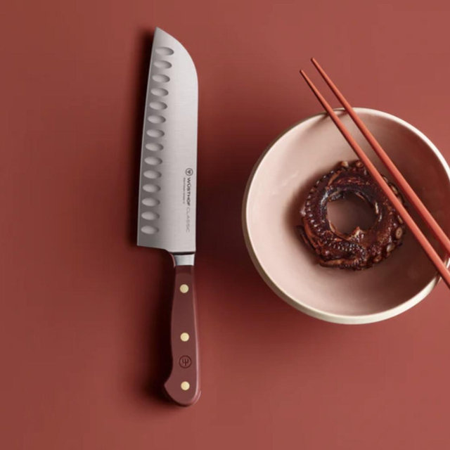 Classic Hollow Edge Santoku Sumac