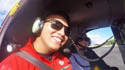 Surprise helicopter ride around Oahu! She was a little confused when I told her to wear a jacket in Hawaii and was driving next to the airport to the helicopter pads!