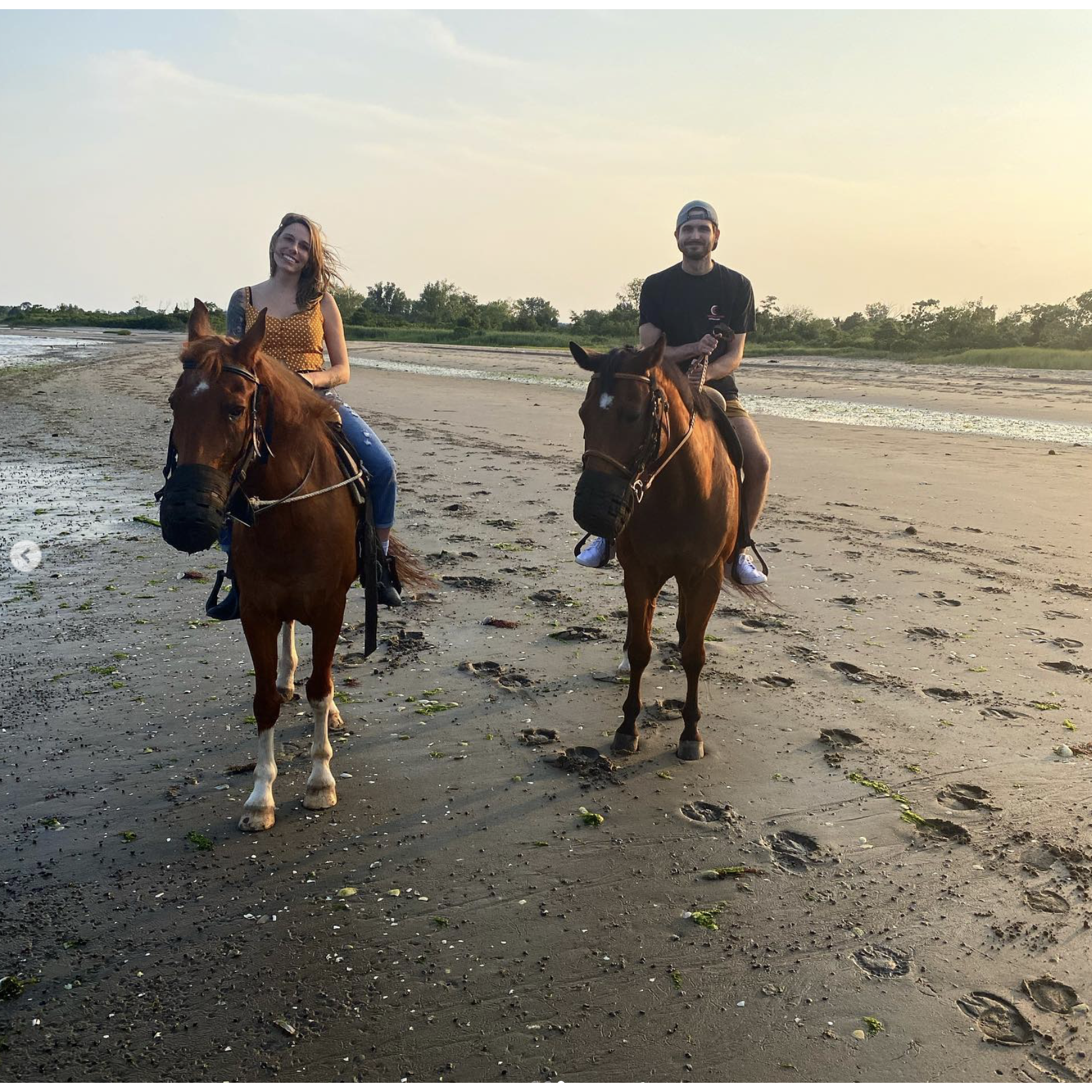 Joe surprised me with horseback riding for my birthday.