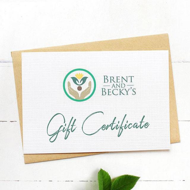 Brent and Becky's Gift Certificate