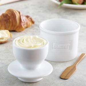 Butter Bell - The Original Butter Bell Crock and Petit Bell Gift Set by L. Tremain, French Ceramic Butter Dish, Royal Blue