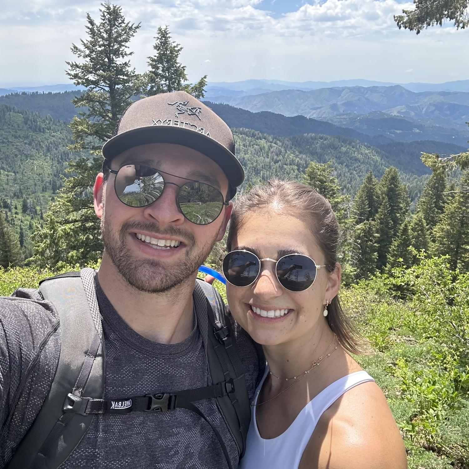 Hiking up at bogus. A very fun date that inspired the spot where Max would propose