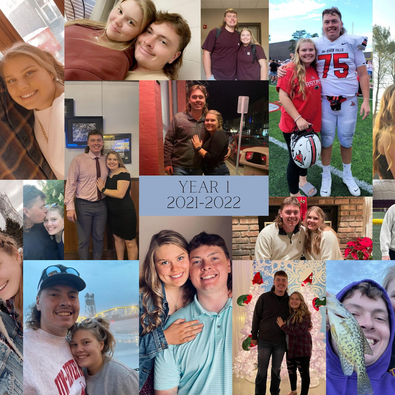 A collection of pictures from our first year of dating!
