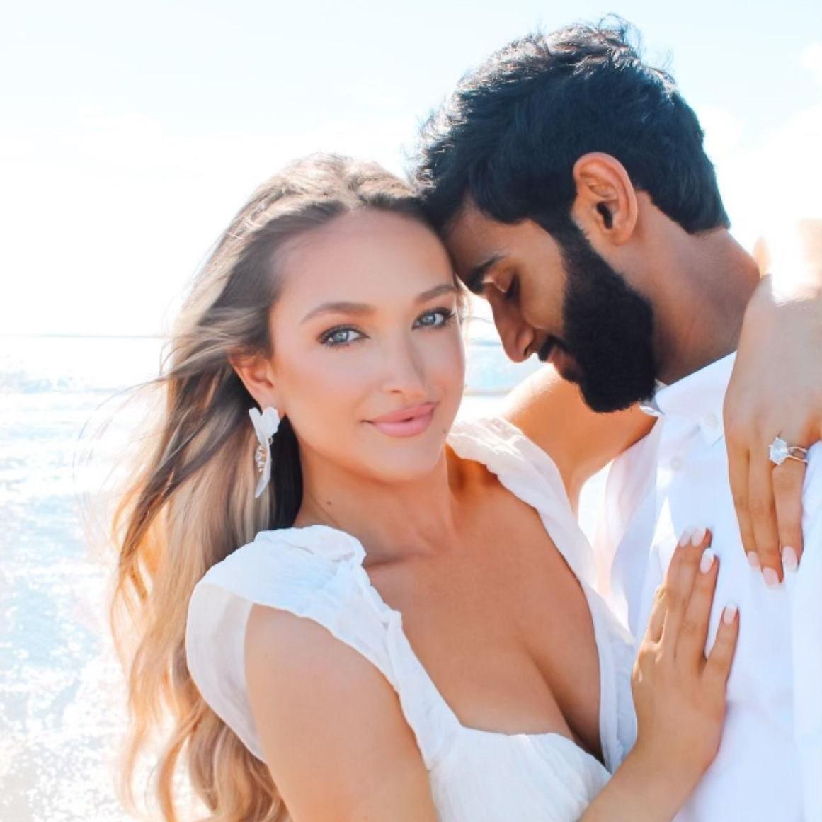 The couple had a beach photoshoot on Sullivan's Island, SC!
