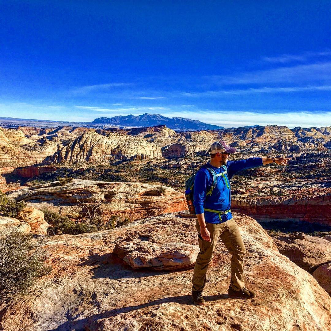 On top of the world in Capitol Reef National Park, UT--winter 2017