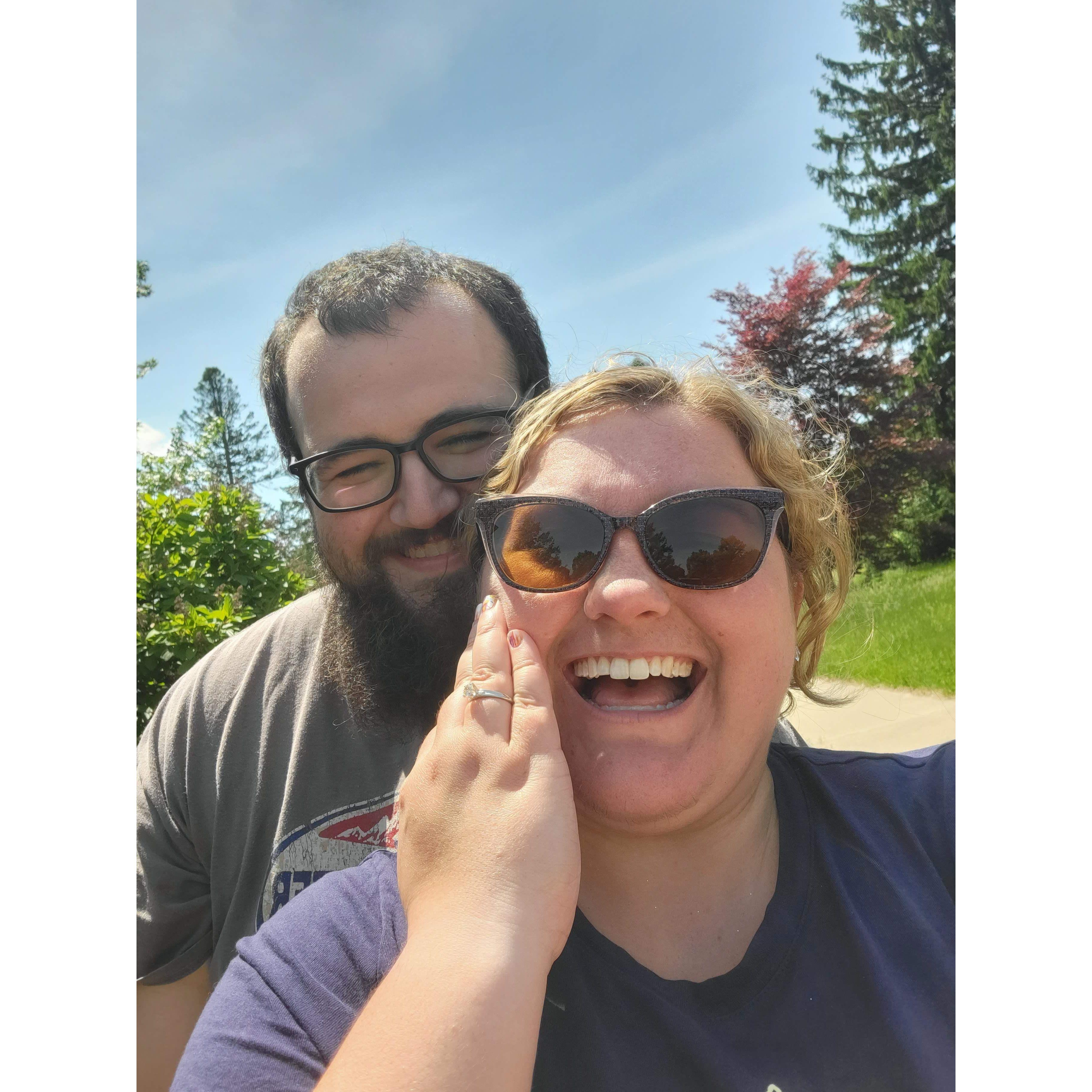 The day Hailey said yes!
