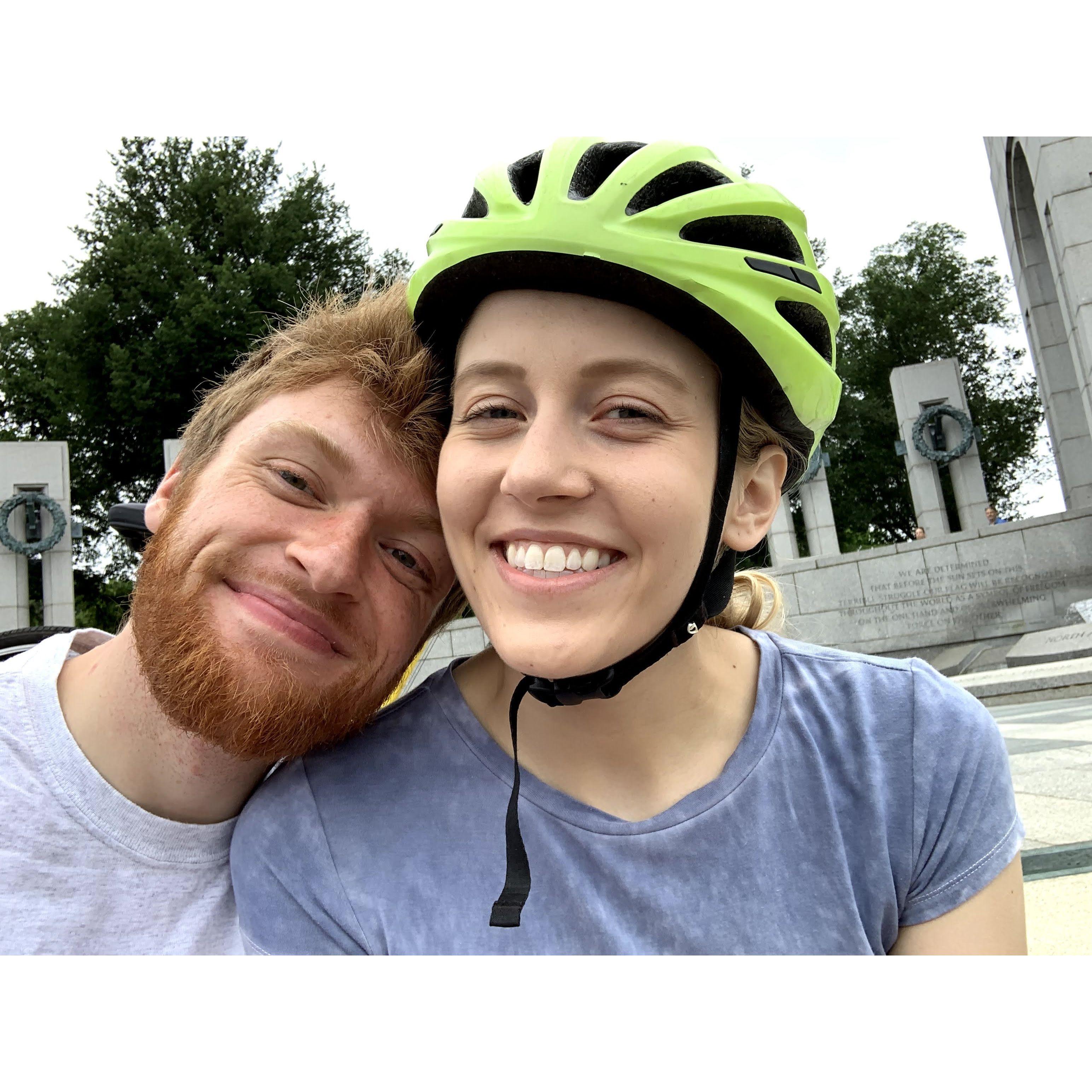 Us biking around DC 2022