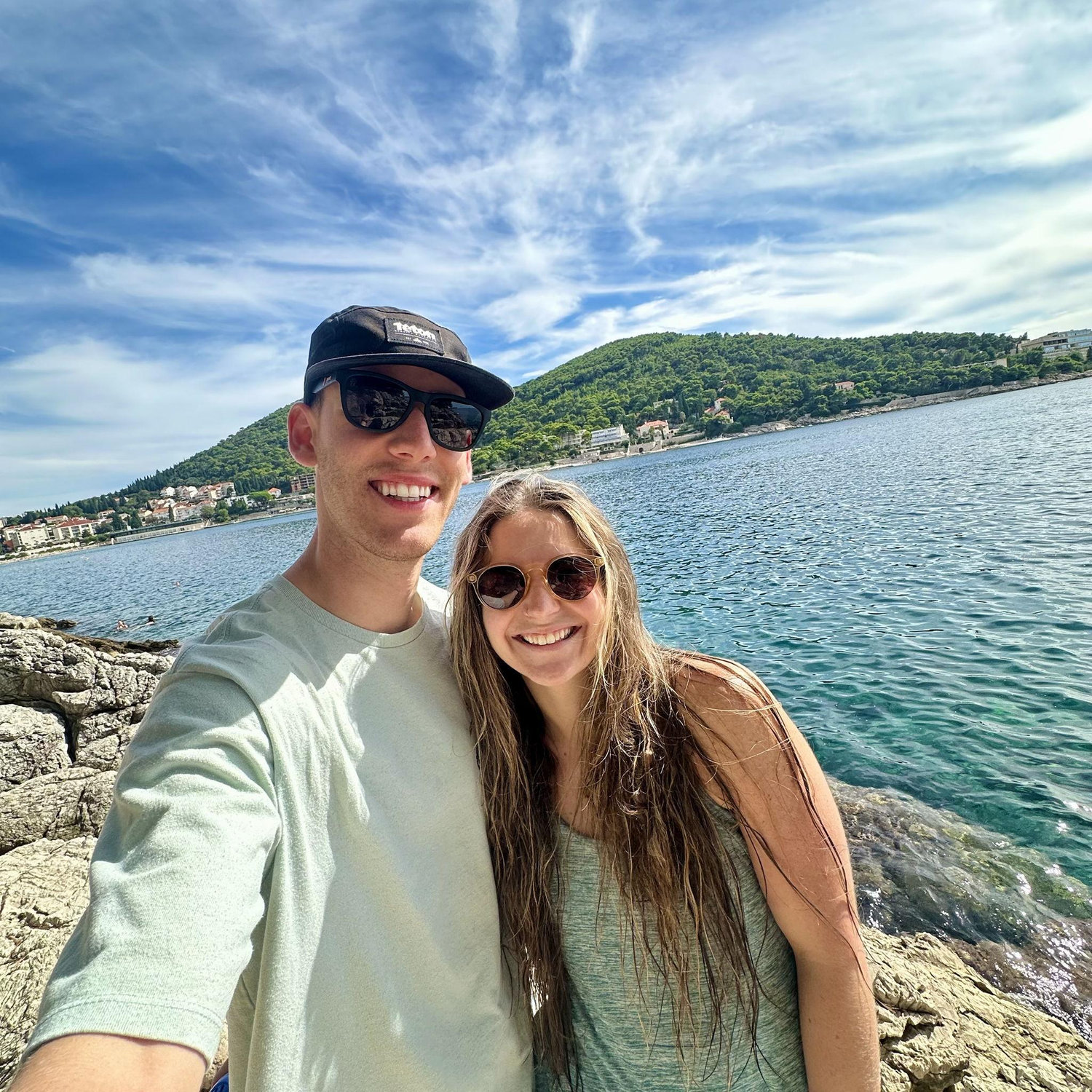 In Dubrovnik, Croatia - we loved the Adriatic Sea!