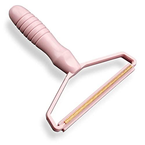 VEEJION 1Pcs Portable Lint Pill Remover Manual Fabric Shaver for Pilling Clothes or Fabric (1, Pink)