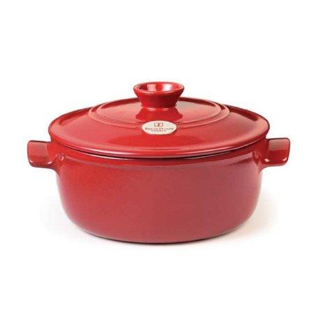 4.2 Quart Artisan Bread Baking Crock and Dutch Oven - Red