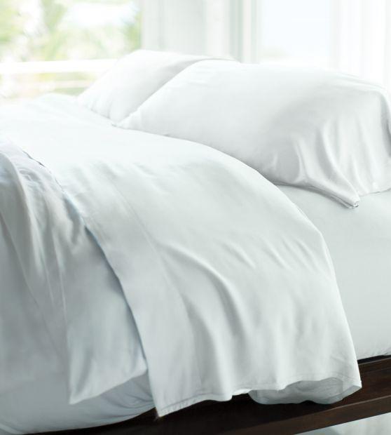 King Size Resort Bamboo Bed Sheets - White