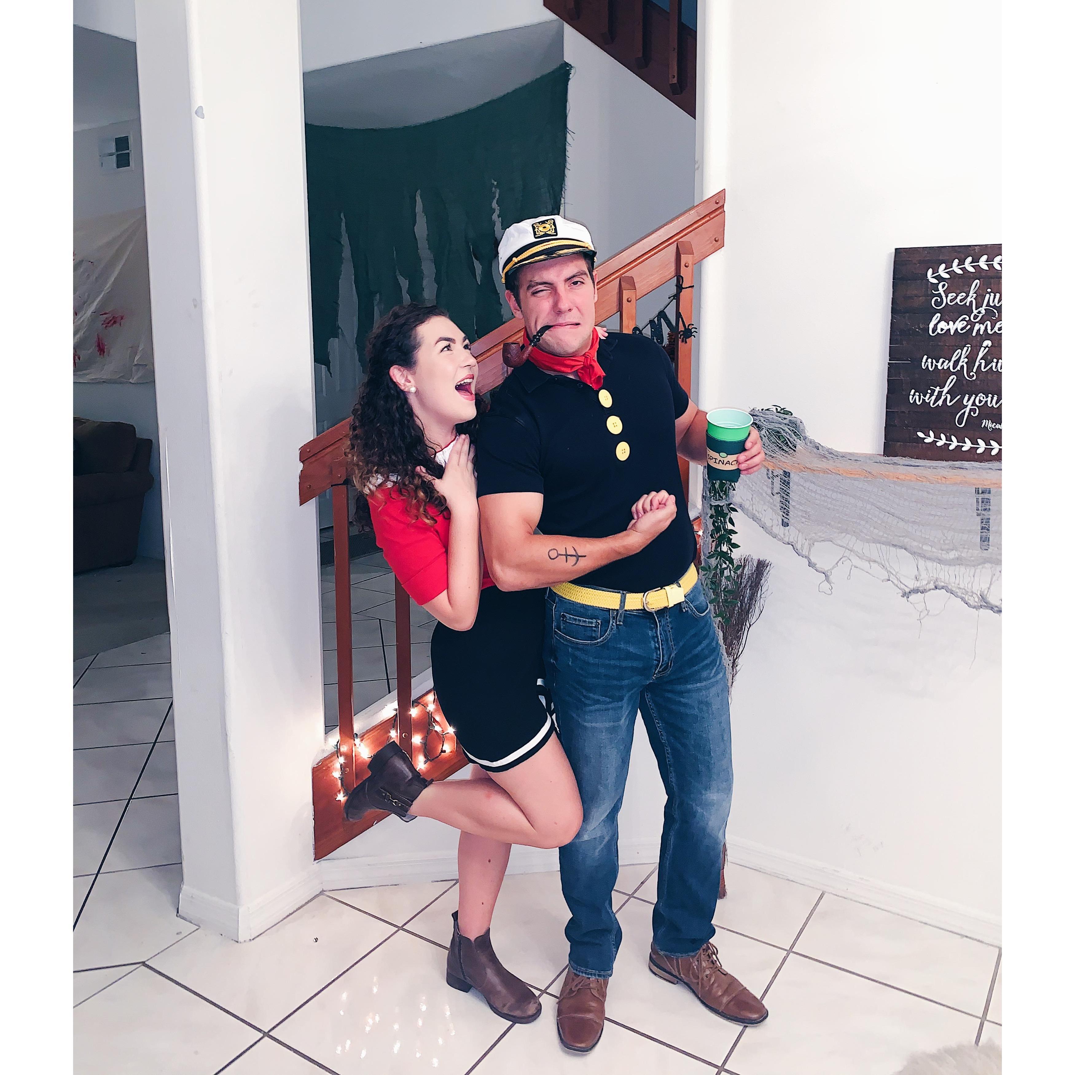 Popeye and Olive Oyl for Halloween 2019
