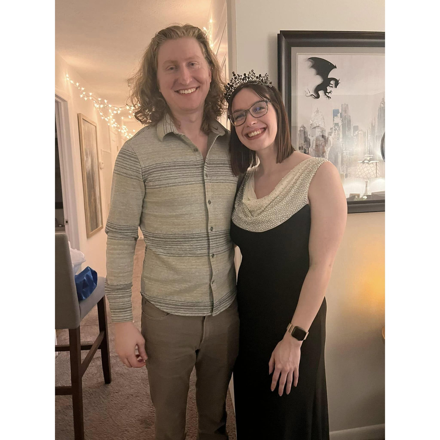 My friends took this picture without knowing that Alex was about to propose!
