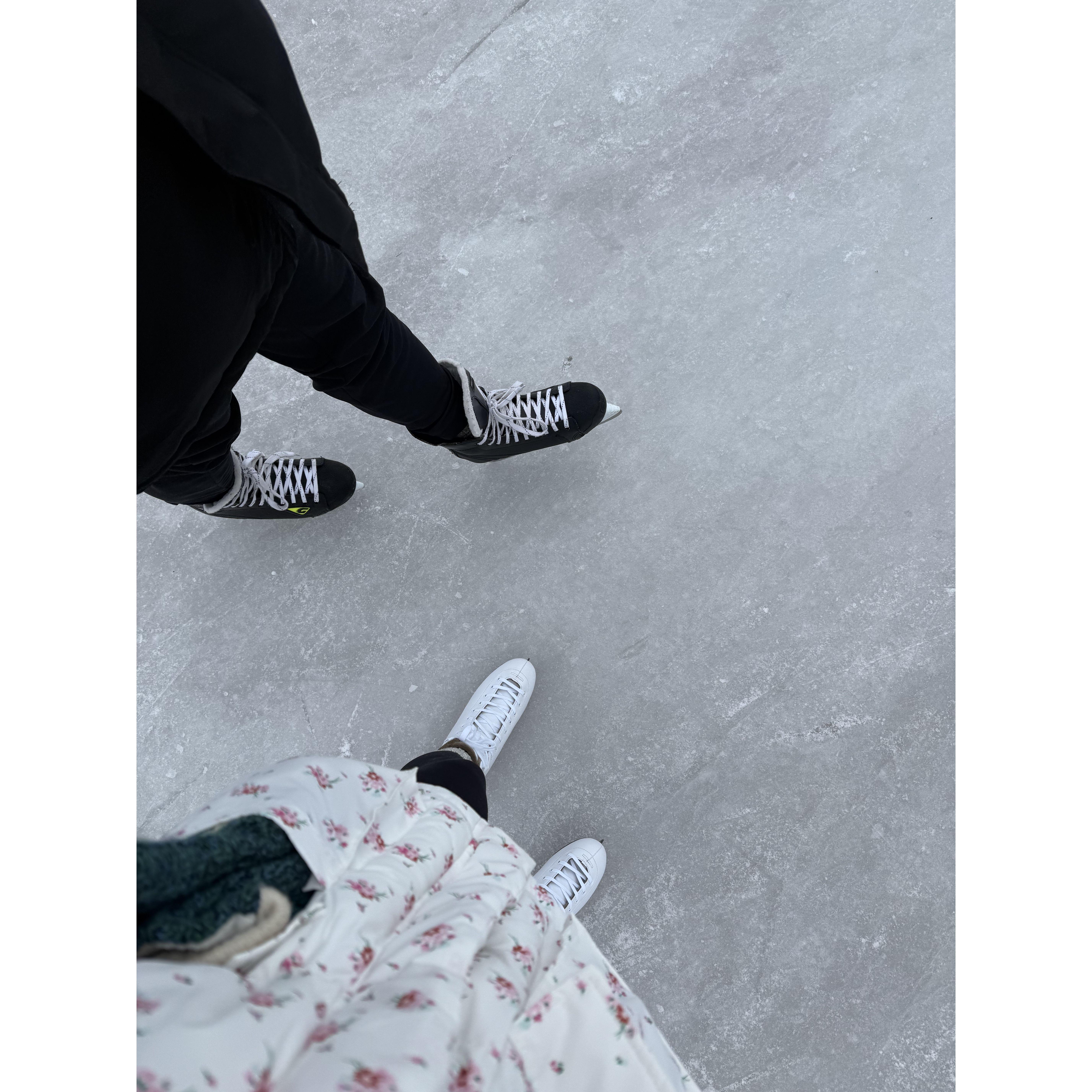 Outdoor skating in Minnesota