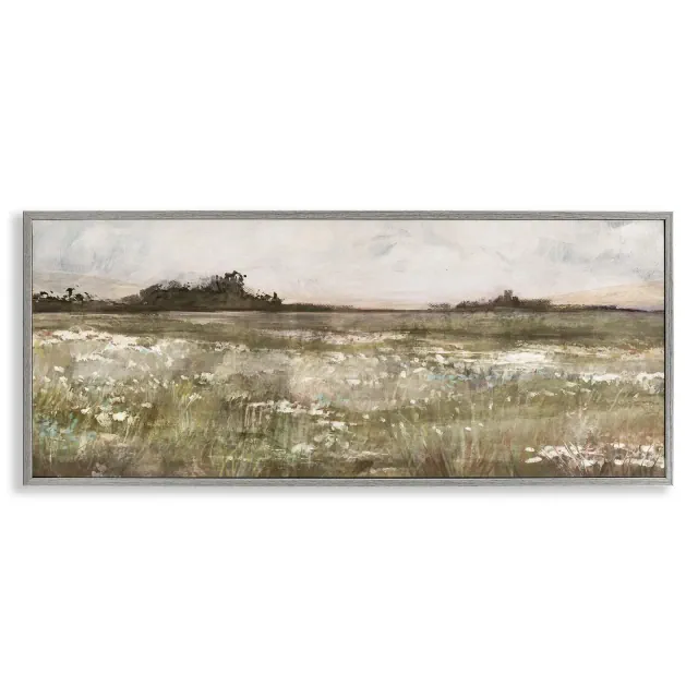 Stupell Industries Rural Country Meadow Framed Giclee Art, Gray, 30" x 13"