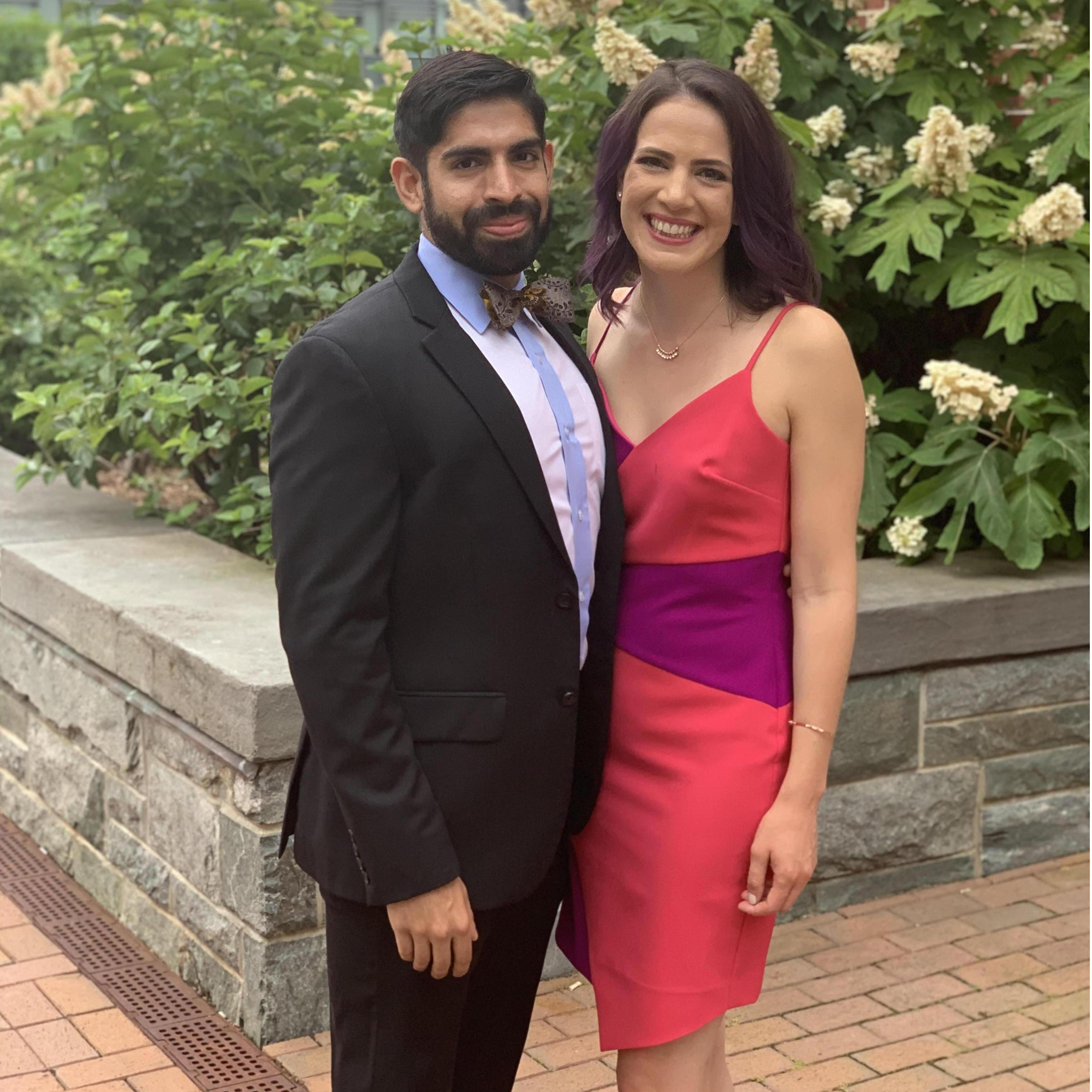 Us at his Internal Medicine residency graduation!