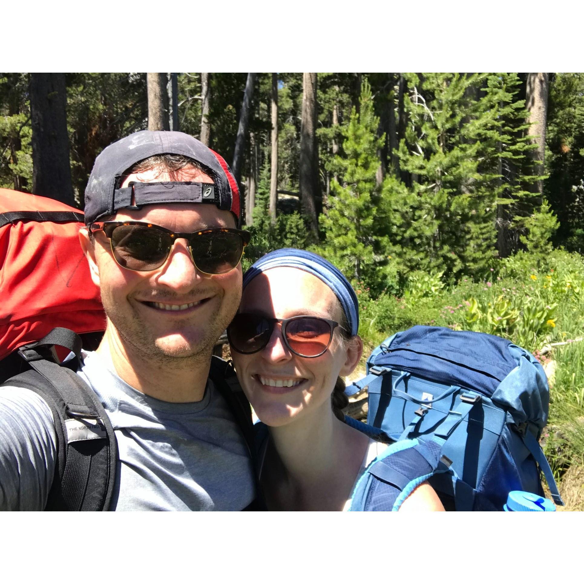 Backpacking in Desolation Wilderness.