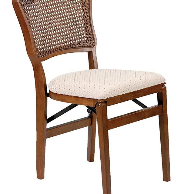 Stakmore French Cane Back Folding Chair Finish, Set of 2, Cherry